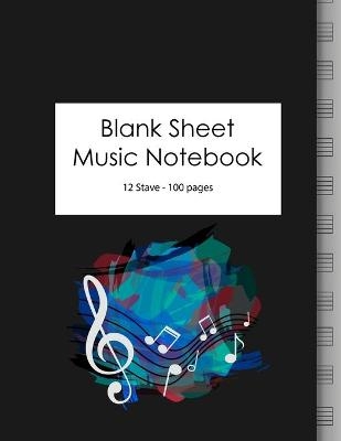 Blank Sheet Music Notebook - Guitar Nation