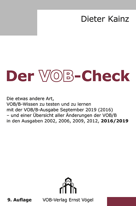 Der VOB-Check - Dieter Kainz