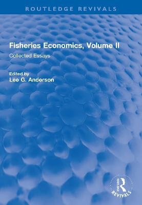 Fisheries Economics, Volume II - 