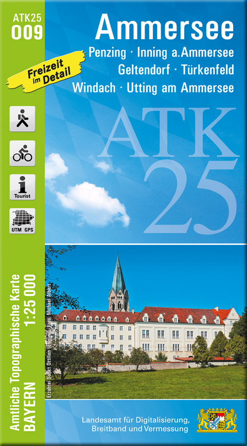 ATK25-O09 Ammersee (Amtliche Topographische Karte 1:25000)