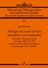 Verleger als Leser und als Vermittler von Lesekultur - Sandra Simon