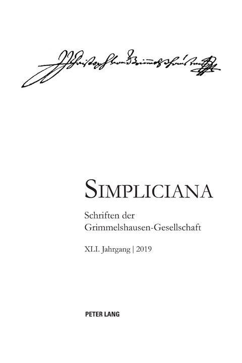 Simpliciana XLI (2019) - 