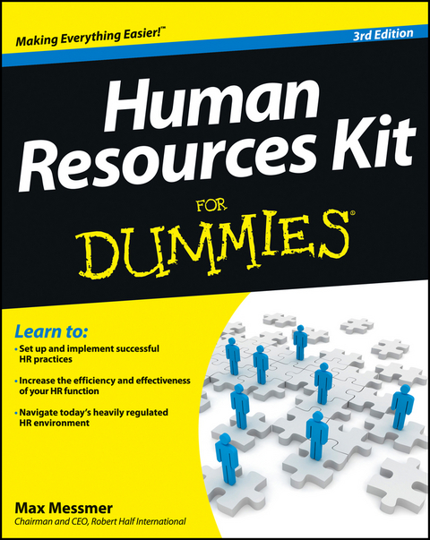 Human Resources Kit For Dummies - Max Messmer