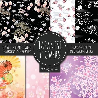 Japanese Flowers Scrapbook Paper Pad 8x8 Scrapbooking Kit for Papercrafts, Cardmaking, Printmaking, DIY Crafts, Floral Themed, Designs, Borders, Backgrounds, Patterns -  Crafty As Ever