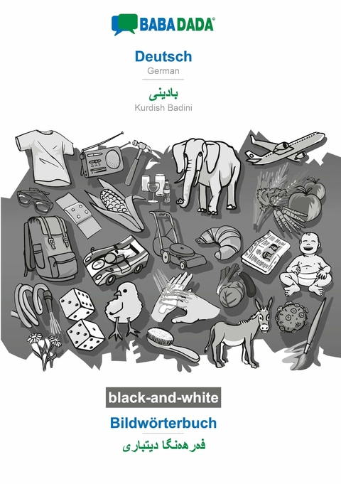 BABADADA black-and-white Deutsch - Kurdish Bildwörterbuch -  Babadada GmbH