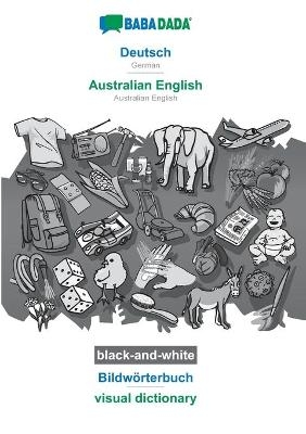 BABADADA black-and-white, Deutsch - Australian English, BildwÃ¶rterbuch - visual dictionary -  Babadada GmbH