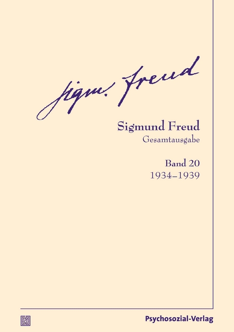 Gesamtausgabe (SFG), Band 20 - Sigmund Freud