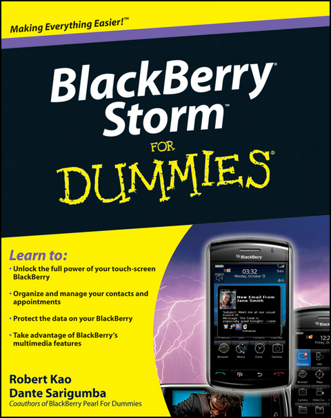 BlackBerry Storm For Dummies - Robert Kao, Dante Sarigumba