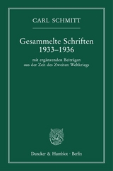 Gesammelte Schriften 1933–1936. - Carl Schmitt