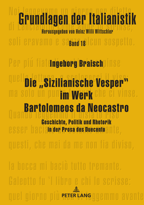 Die „Sizilianische Vesper” im Werk Bartolomeos da Neocastro - Ingeborg Braisch