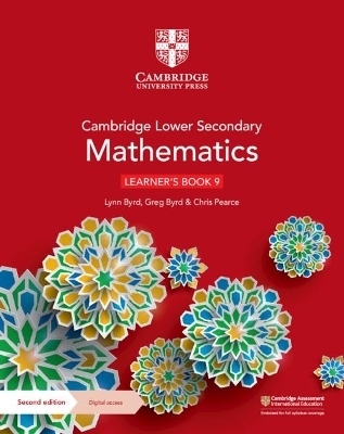 Cambridge Lower Secondary Mathematics Learner's Book 9 with Digital Access (1 Year) - Lynn Byrd; Greg Byrd; Chris Pearce