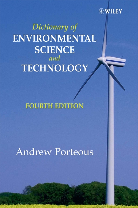 Dictionary of Environmental Science and Technology -  Andrew Porteous