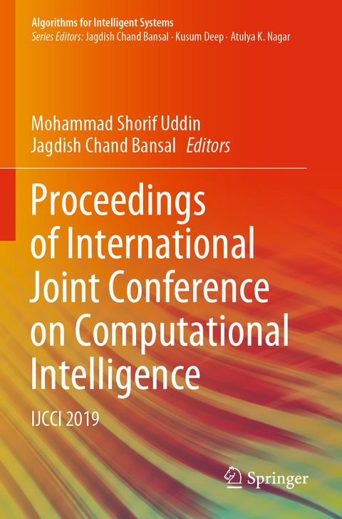 Proceedings of International Joint Conference on Computational Intelligence - 