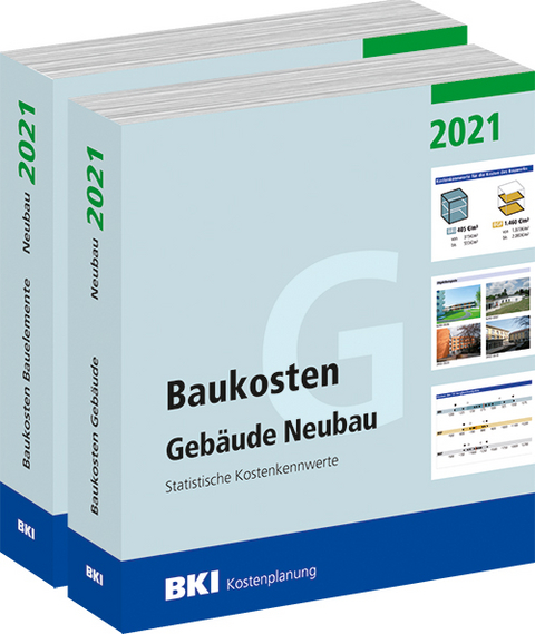 BKI Baukosten Gebäude + Bauelemente Neubau 2021 - Kombi Teil 1-2