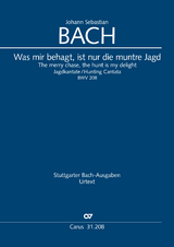 Was mir behagt, ist nur die muntre Jagd (Klavierauszug) - J. S. Bach