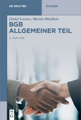 BGB Allgemeiner Teil - Detlef Leenen, Martin Häublein