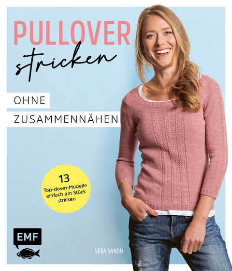 Pullover stricken ohne Zusammennähen - Vera Sanon