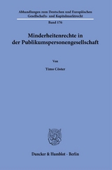 Minderheitenrechte in der Publikumspersonengesellschaft. - Timo Cöster