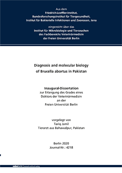 Diagnosis and molecular biology of Brucella abortus in Pakistan - Tariq Jamil