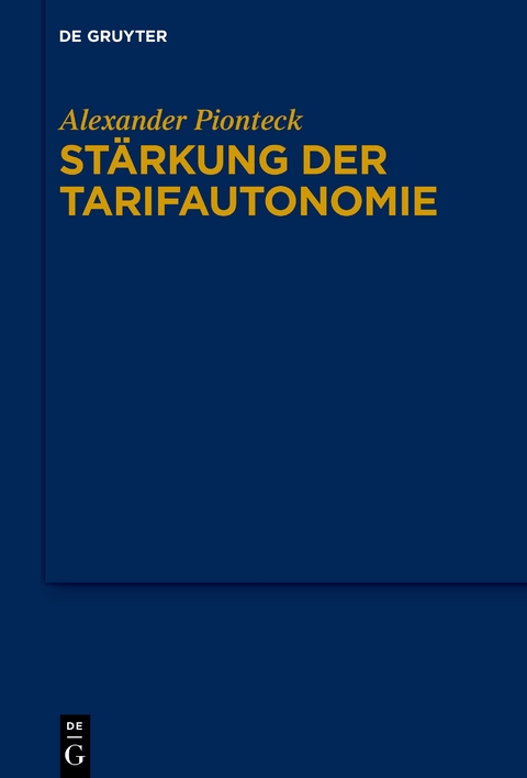 Stärkung der Tarifautonomie - Alexander Pionteck