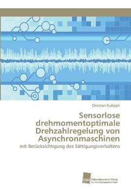 Sensorlose drehmomentoptimale Drehzahlregelung von Asynchronmaschinen - Christian Rudolph