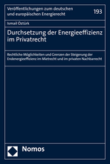 Durchsetzung der Energieeffizienz im Privatrecht - İsmail Öztürk