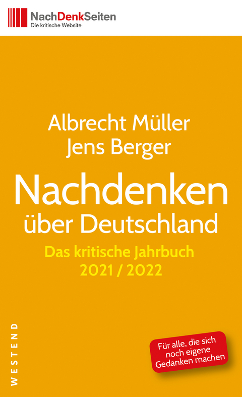 Nachdenken über Deutschland - Albrecht Müller, Jens Berger