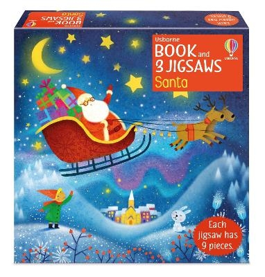 Usborne Book and 3 Jigsaws: Santa - Sam Taplin