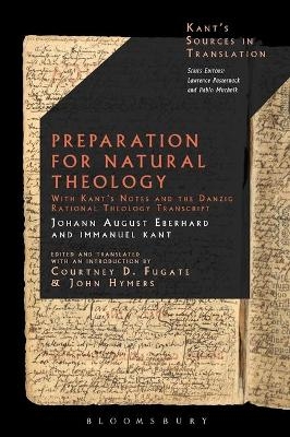 Preparation for Natural Theology - Johann August Eberhard