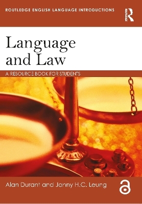 Language and Law - Alan Durant, Janny Leung