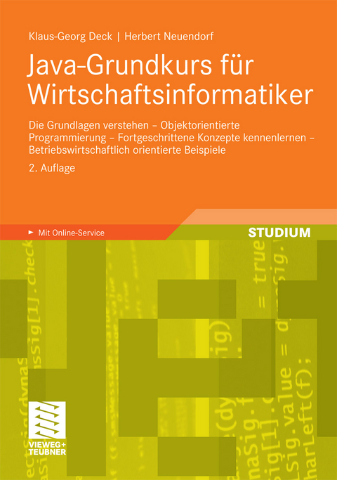 Java-Grundkurs für Wirtschaftsinformatiker -  Klaus-Georg Deck,  Herbert Neuendorf