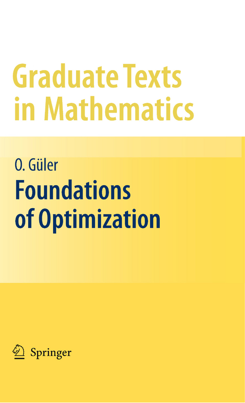 Foundations of Optimization -  Osman Guler