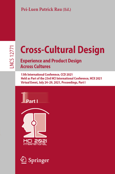 Cross-Cultural Design. Experience and Product Design Across Cultures - 