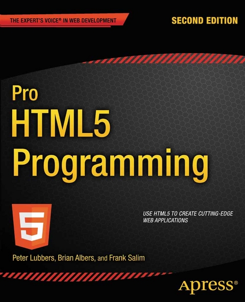 Pro HTML5 Programming - Peter Lubbers, Frank Salim, Brian Albers