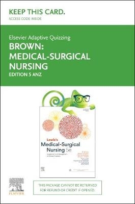 Elsevier Adaptive Quizzing for Medical Surgical Nursing Australia and New Zealand 5th edition Access Card - Evan Plowman