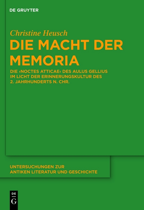 Die Macht der memoria - Christine Heusch