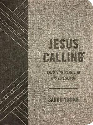 Jesus Calling, Textured Gray Leathersoft, with Full Scriptures - Sarah Young