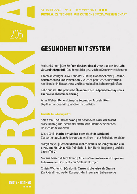 Gesundheit mit System -  Prokla 205