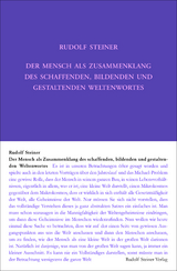 Der Mensch als Zusammenklang des schaffenden, bildenden und gestaltenden Weltenwortes - Rudolf Steiner