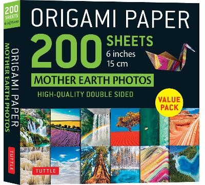 Origami Paper 200 sheets Mother Earth Photos 6 Inches (15 cm) - Tuttle Publishing