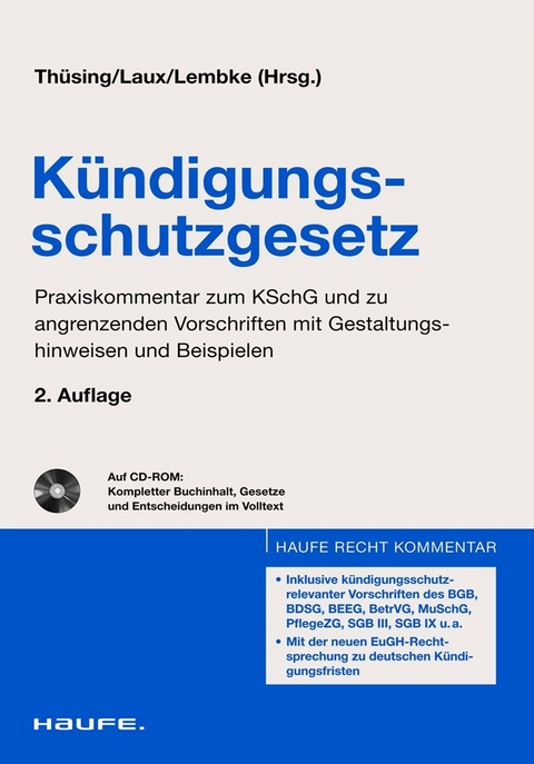 Kündigungsschutzgesetz -  Manfred Arnold,  Daniel Benkert,  Helga Laux u.a.