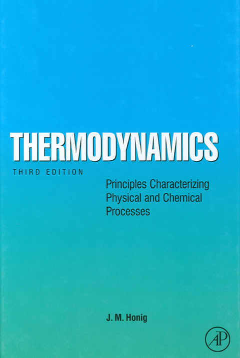 Thermodynamics -  Jurgen M. Honig