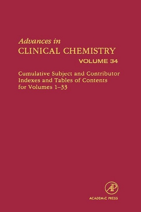 Advances in Clinical Chemistry