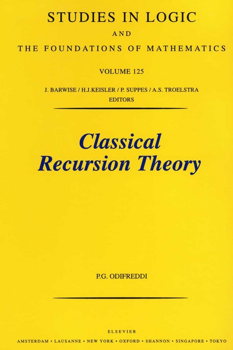 Classical Recursion Theory -  P. Odifreddi