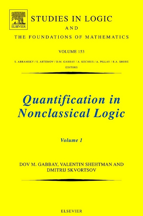 Quantification in Nonclassical Logic -  Dov M. Gabbay,  Valentin Shehtman,  Dimitrij Skvortsov