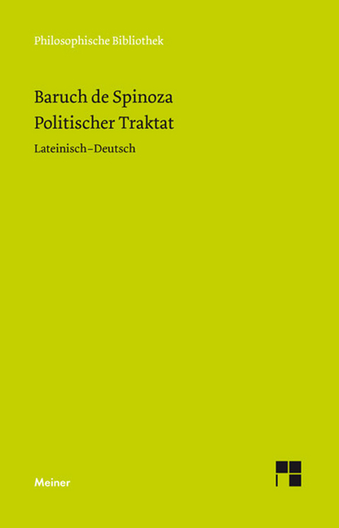 Politischer Traktat -  Baruch de Spinoza