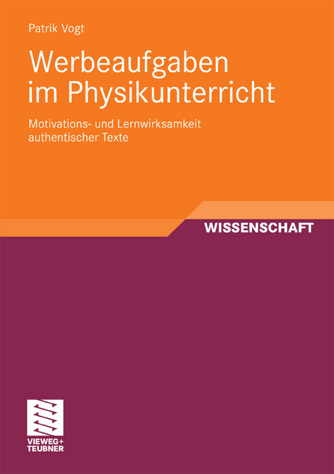 Werbeaufgaben im Physikunterricht - Patrik Vogt