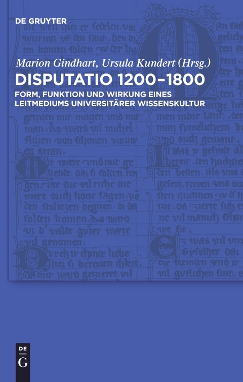 Disputatio 1200–1800 - 