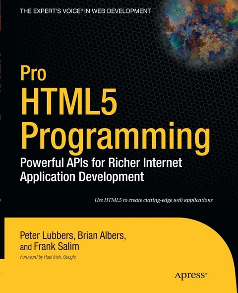 Pro HTML5 Programming - Peter Lubbers, Brian Albers, Frank Salim