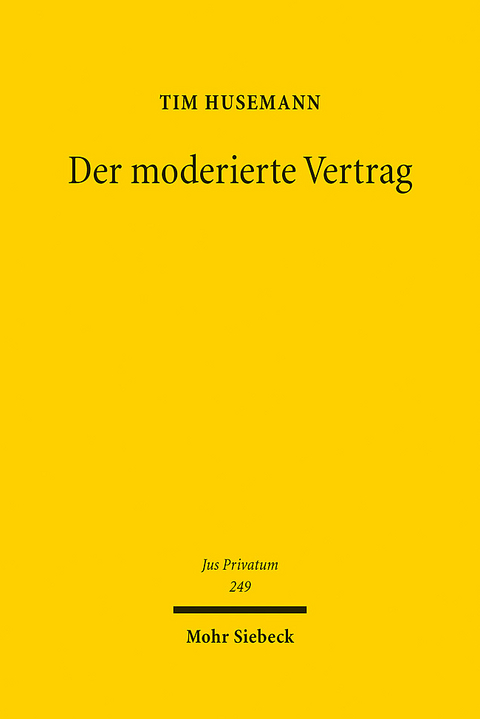 Der moderierte Vertrag - Tim Husemann